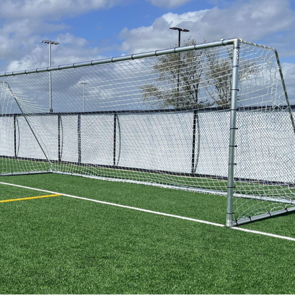 PEVO Economy Soccer Goals - Side Angle View
