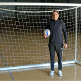 PEVO Park Futsal Goals with player