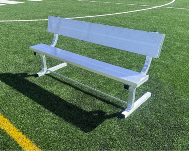 Steevo Bench PEVO Player Team Bench with Backrest - Customizable Colors – Goals4Sports