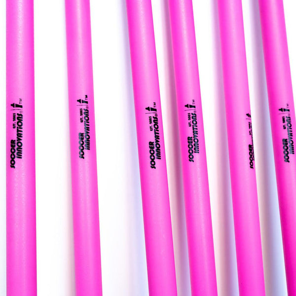 Pink Unbreakable Pro Agility Poles closeup