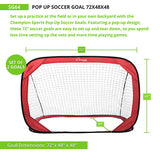 Pop-Up Soccer Goal-Dimensions