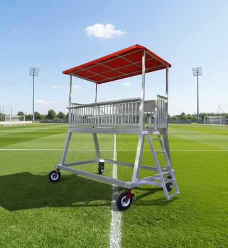 Portable Sports Press Box & Filming Tower with Roof