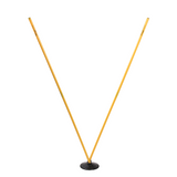 Pro Agility Pole Set angled configuration for soccer and football agility drills with stable rubber base