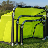 QUICKFOLD™ Aluminum Soccer Goals - Bright Neon