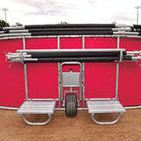 Red Big Bomber Elite Batting Cage - Folded Down