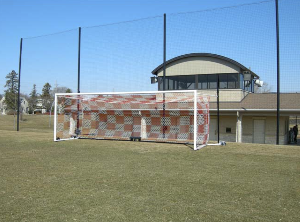 8x24 3mm Hexagonal Box Soccer Nets | Two Tone Soccer Net