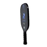 Rhino Apex Pickleball Paddle side profile showing fiberglass face thickness, edge guard, and cushioned grip for control