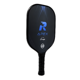 Rhino Apex Pickleball Paddle angled side view showing fiberglass face, cushioned grip, and USA Pickleball approved design