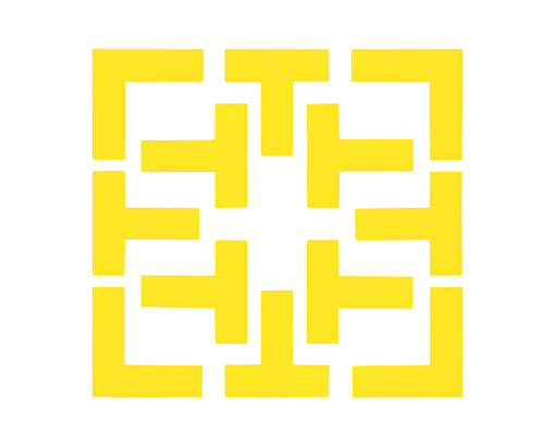 Rhino Pickleball Court Marker Set bright yellow portable T and L court boundary lines by Goals4Sports®