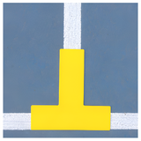 Rhino Pickleball T-shaped court marker bright yellow portable pickleball boundary line for indoor and outdoor courts