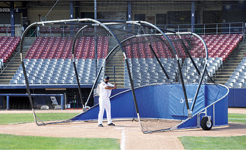 Royal Blue Big Bomber Elite Batting Cage