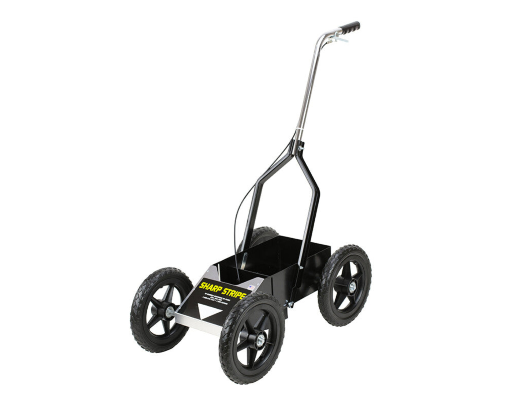 SSAT Aerosol Field Paint Line Striping Machine with big 10-inch all-terrain wheels for athletic field marking on grass and turf