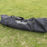 Black bag with 'Sogger Innovations' logo on a grassy field