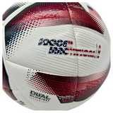 Spark Soccer Ball 2026 USA size 5 close-up showing red white blue panels and dual bonded construction