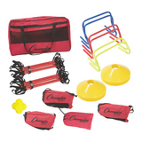 Multi-sport Speed & Agility Training Kit with resistance harness, ladders and hurdles for youth and high school athletes