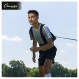 Complete Speed & Agility Kit equipment layout with hurdles, cones, ladders and carry bag on grass field