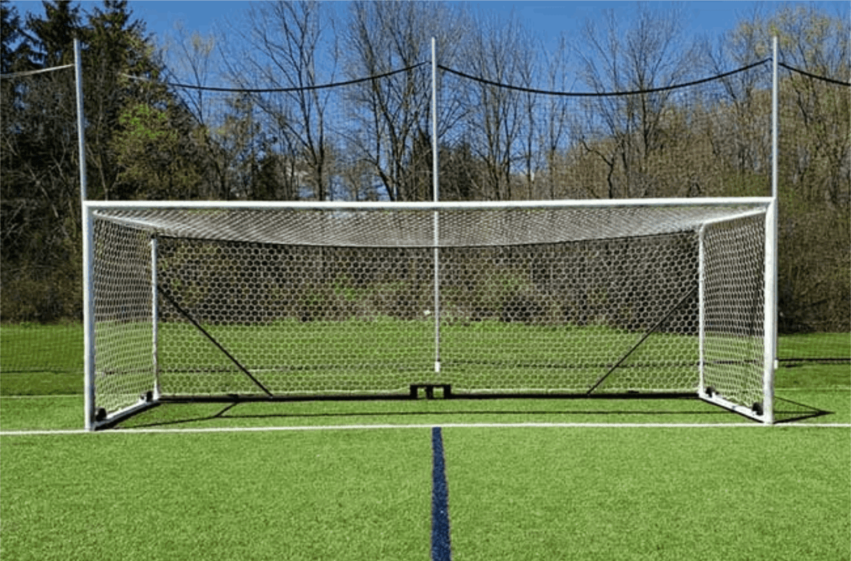 White 3mm Hex Box Soccer Net