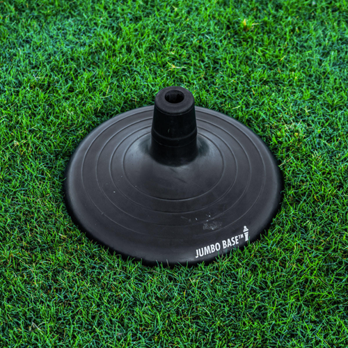 Wide 12-inch jumbo turf base for speed and agility training