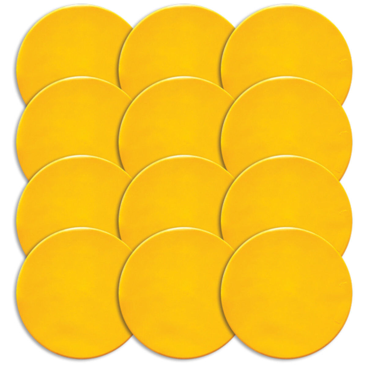 Yellow Round Poly Spot Markers