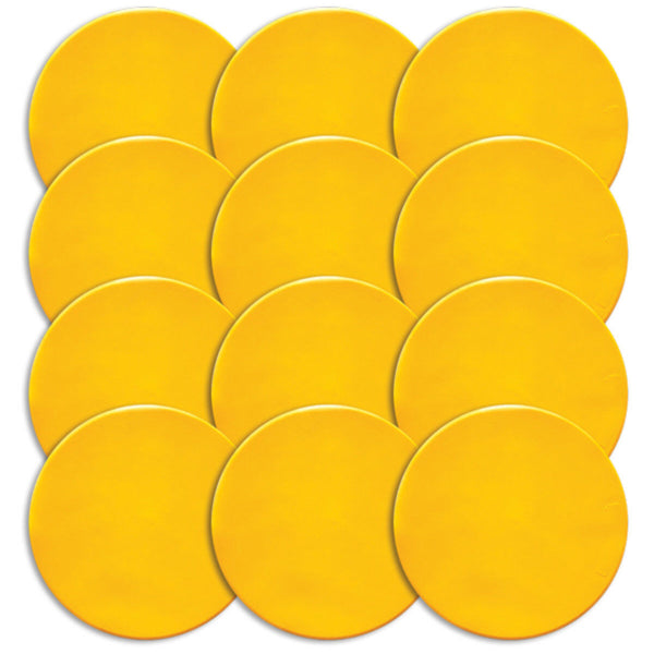 Yellow Round Poly Spot Markers