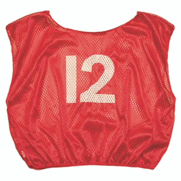 Red Numbered Scrimmage Vest