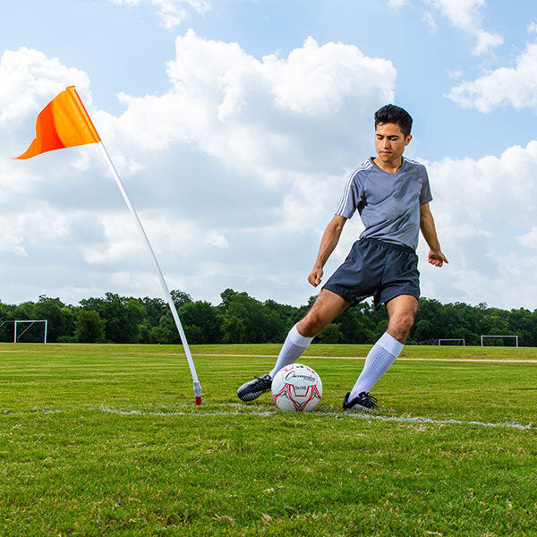 Corner Flags with Plastic Poles